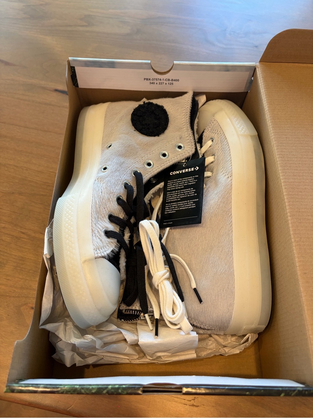 NIB $130 Converse x CLOT Chuck 70 Hi “Giant Panda” 8.5 Mens, 10.5 Women’s - Picture 2 of 11